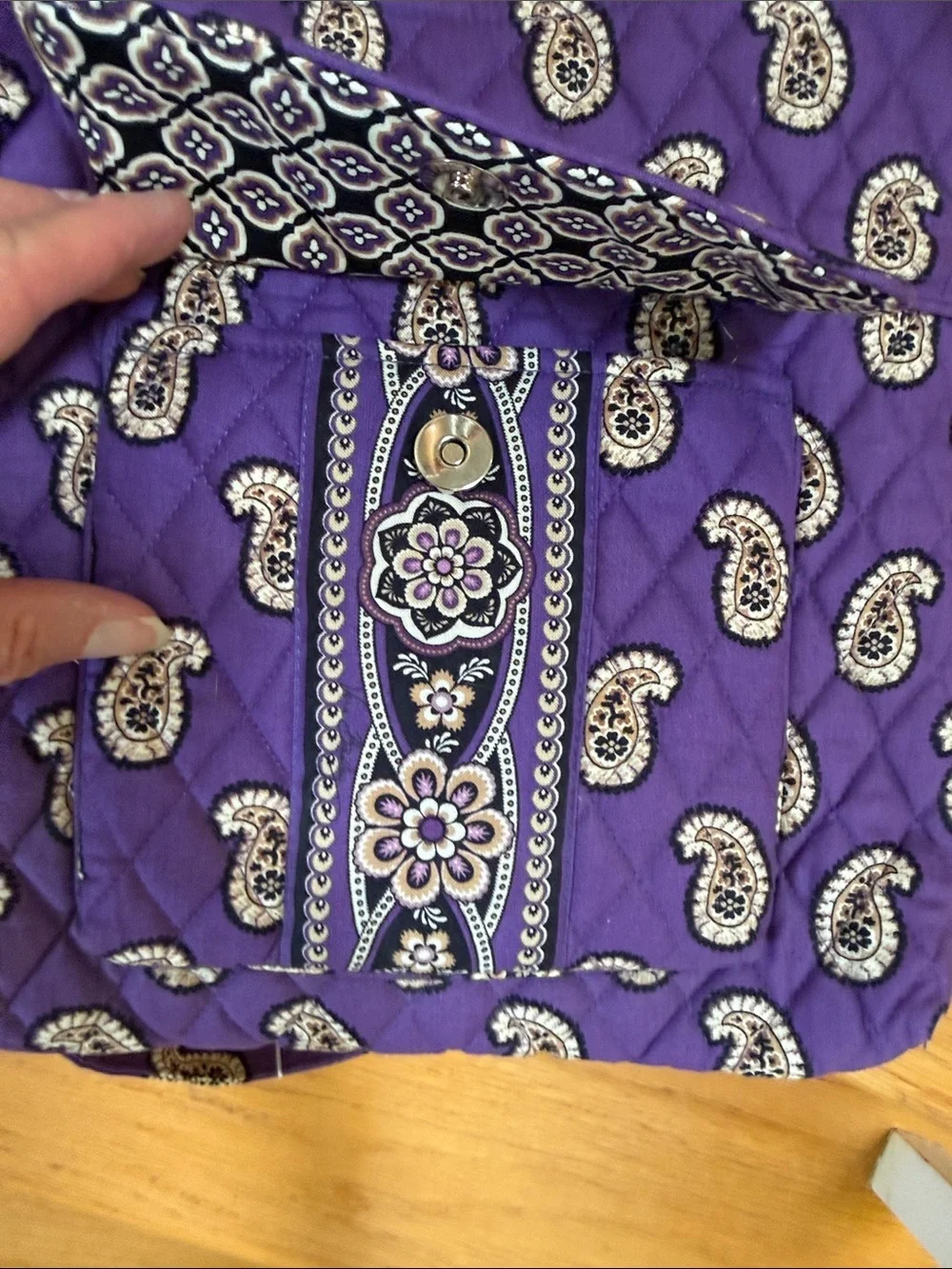 Vera Bradley Simply Violet Quilted Crossbody Bag